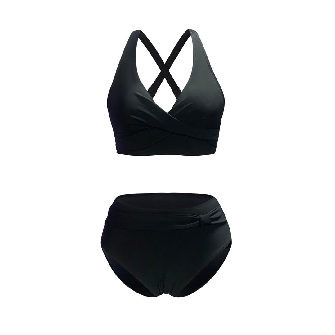 Women's sporty bikini set with trendy cut and modern graphic design Mune Fashion