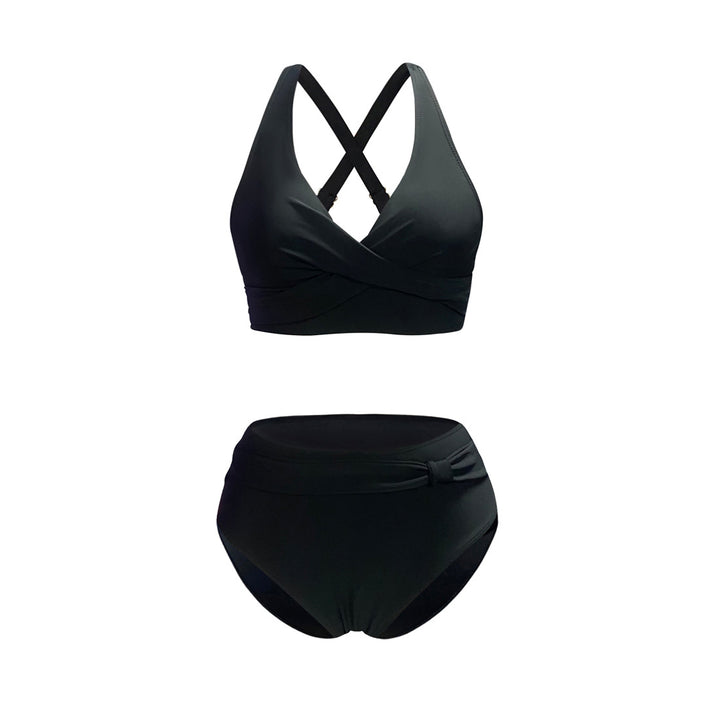 Women's sporty bikini set with trendy cut and modern graphic design Mune Fashion