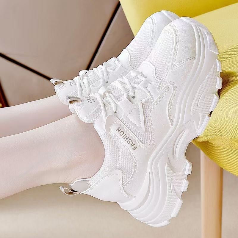 Women's Chunky Sneakers with sporty design and breathable upper material combination Mune Fashion