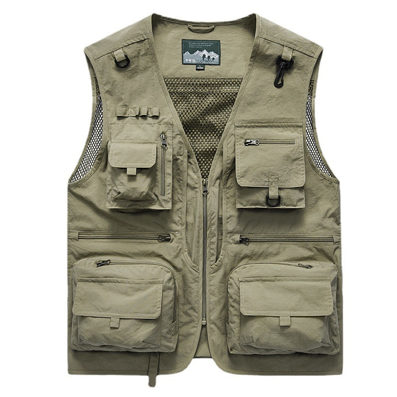 Men's Multifunctional Fishing and Photography Vest Mune Fashion