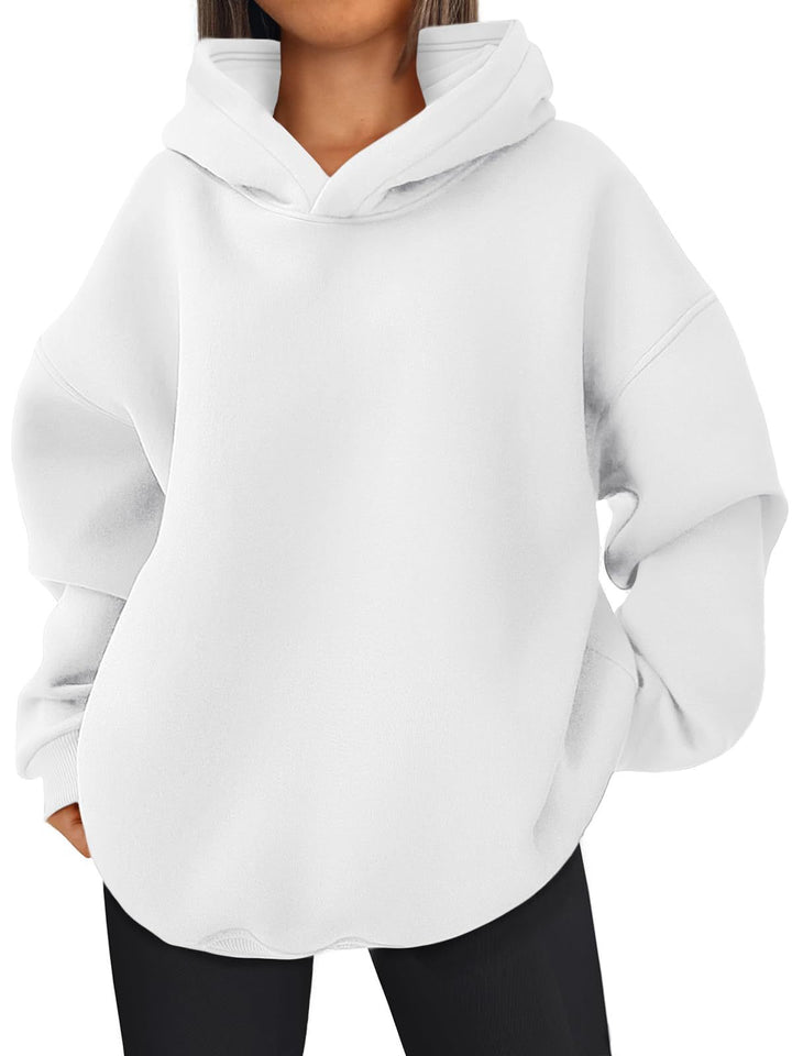 Women's nan kastiger hoodie with double-layered hood, dropped shoulders and longer back Mune Fashion
