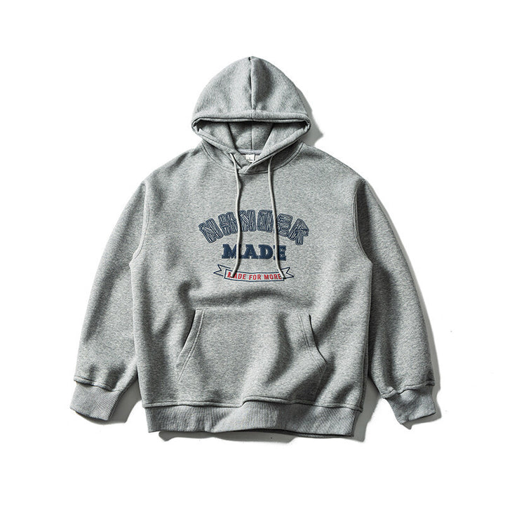 Unisex oversized college-style hoodie with kangaroo pocket Mune Fashion