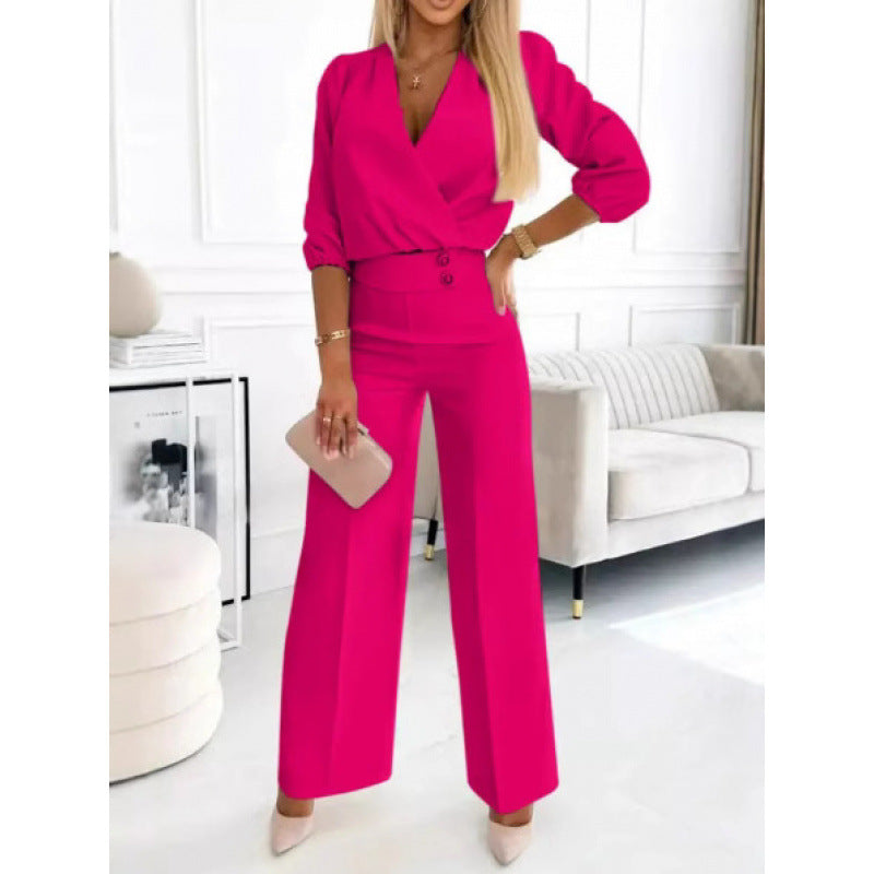 Women elegant jumpsuit with wide legs Mune Fashion