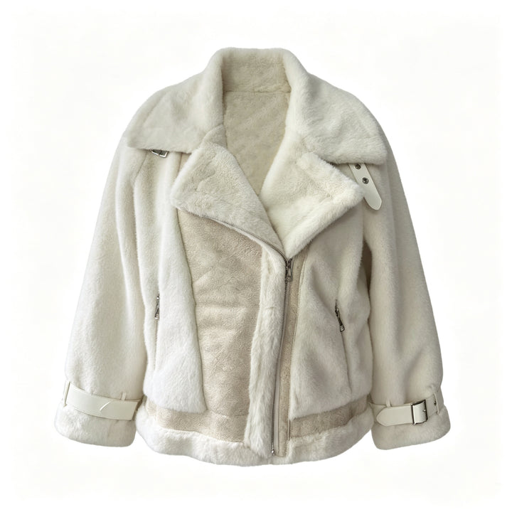Ladies Elegant and Comfortable Faux Fur Jacket Mune Fashion