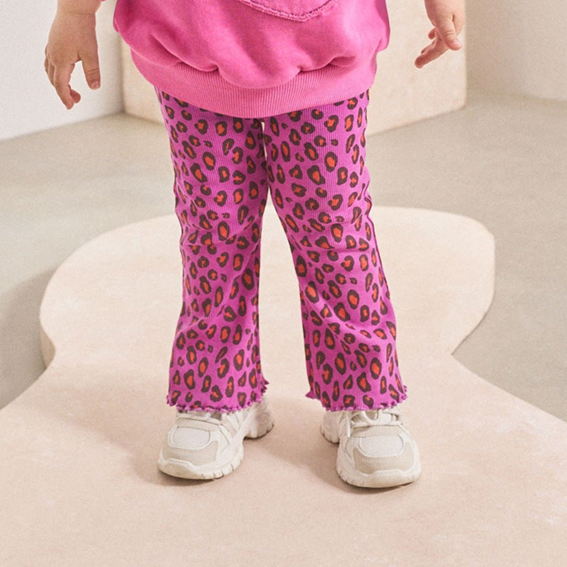 Ladies casual leggings with animal print Mune Fashion