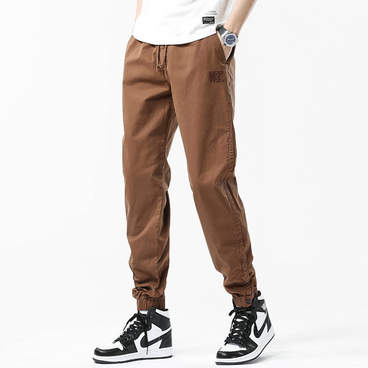 Men's Utility Jogger Pants with drawstring, elastic ankle cuffs, and relaxed fit Drune