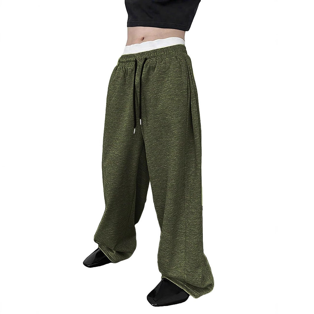Men's loose oversized jogging pants with elastic waistband and drawstring Mune Fashion