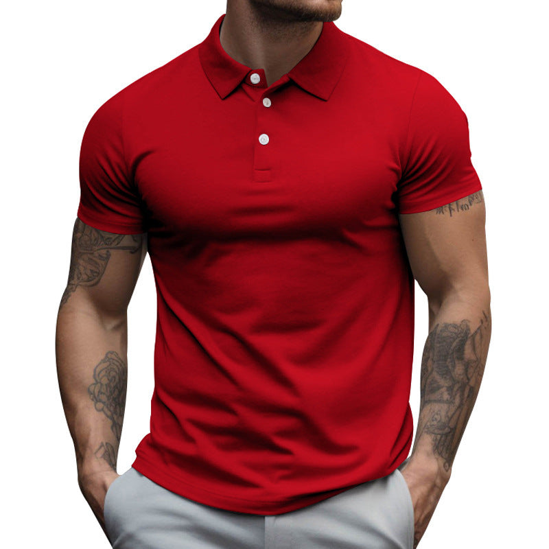 Men's tailored elastic piqué polo shirt with classic collar Mune Fashion