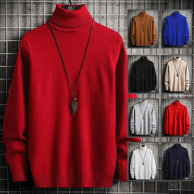 Men's high-quality thermal turtleneck sweater made of cotton blend with a soft feel and ribbed cuffs Mune Fashion