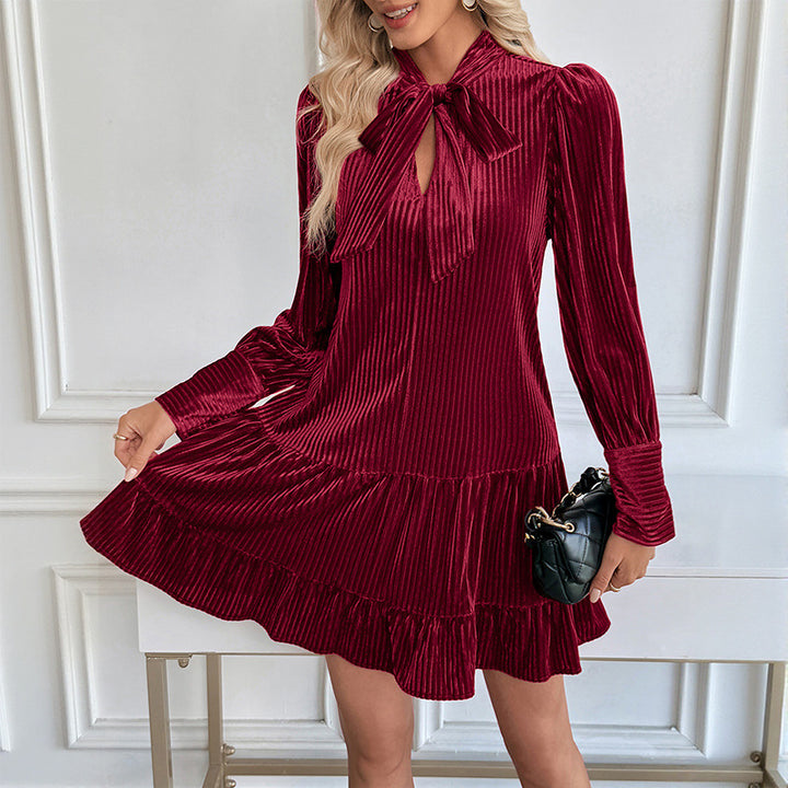 Women's Elegant and Playful Dress with Bow Mune Fashion
