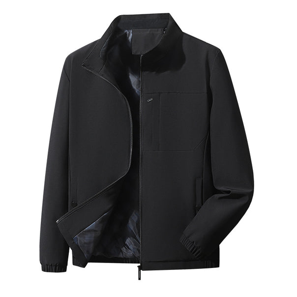 Men's modern comfort blouson with checked inner lining, concealed two-way zipper and elastic sleeve cuffs Mune Fashion