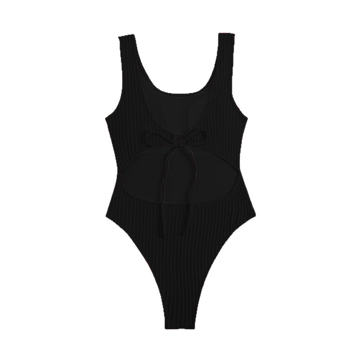 Women High-Cut Swimsuit with Ribbed Texture Mune Fashion
