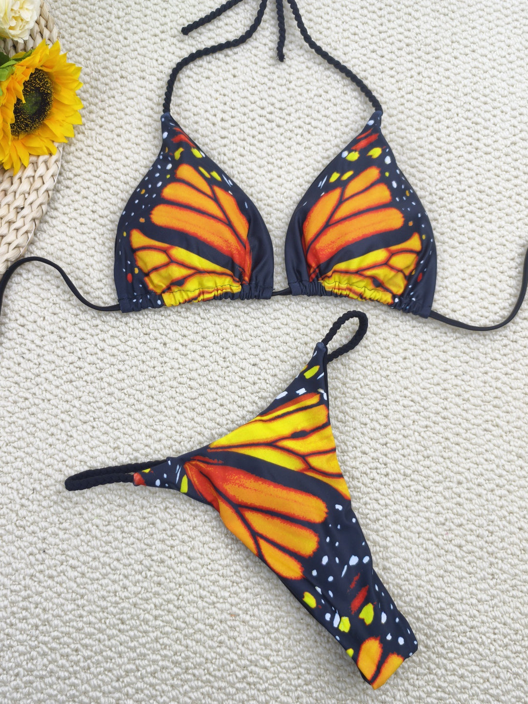 Women's bikini set with trendy butterfly design and adjustable straps Mune Fashion