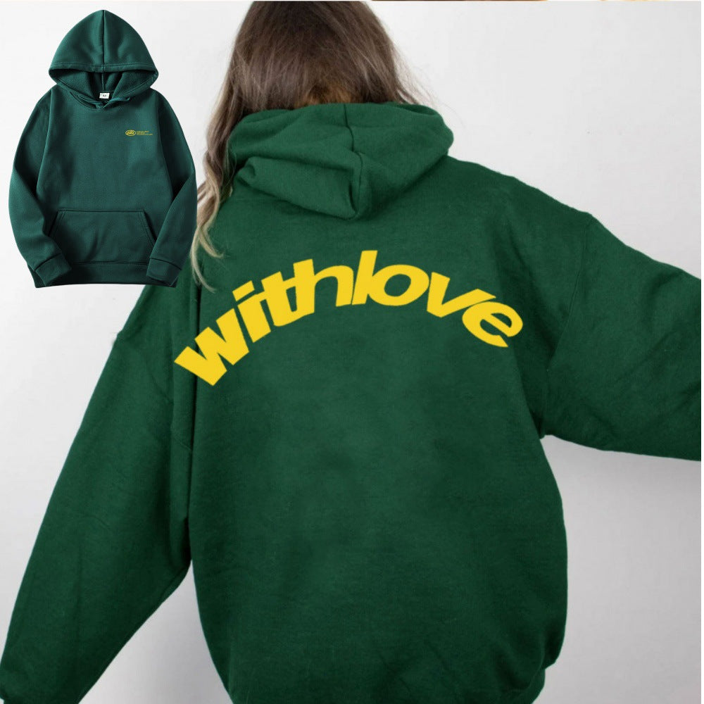 Unisex oversized hoodie with large back print, kangaroo pocket and ribbed cuffs Mune Fashion