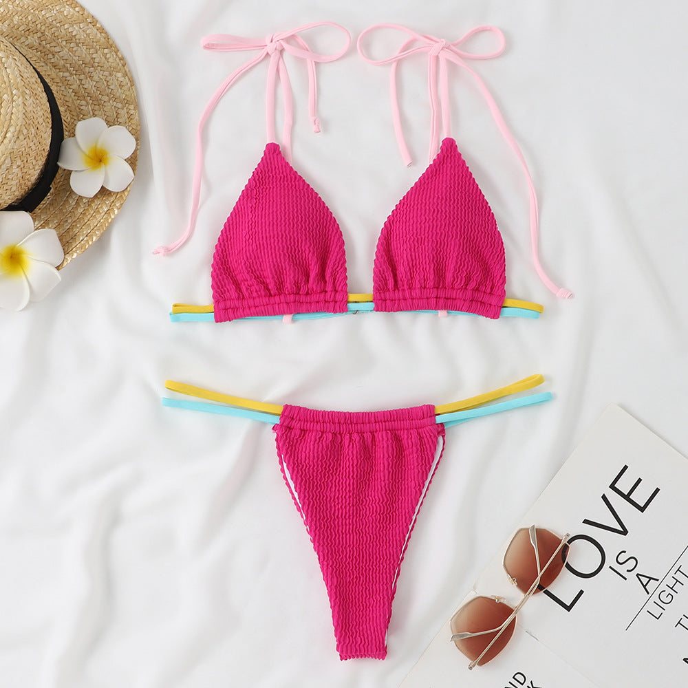 Women's bikini set with adjustable straps and combined elastic waistband Mune Fashion