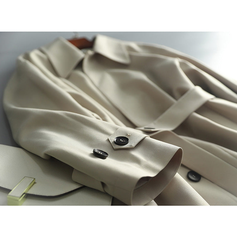 Women's Elegantly Cut Trench Coat Mune Fashion