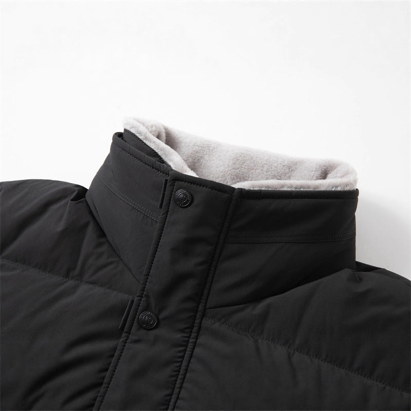 Men's short quilted jacket with teddy collar and windproof thermal insulation Mune Fashion