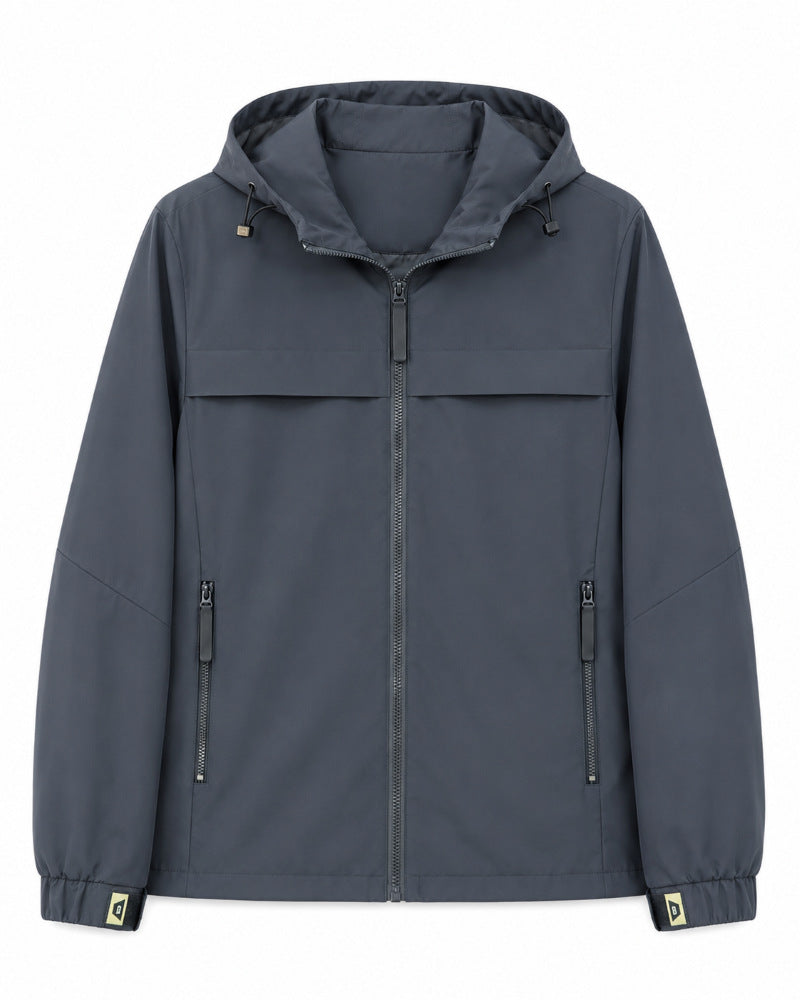 Men's Light Transition Jacket with Adjustable Hood Mune Fashion