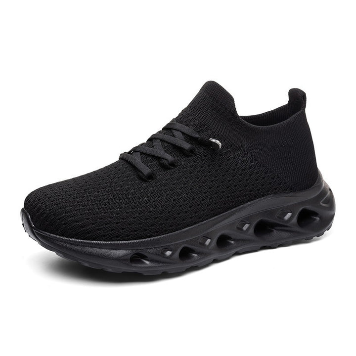 Unisex Breathable Knitted Sneakers with Sock-Like Shaft and Cushioning Hollow Sole Mune Fashion