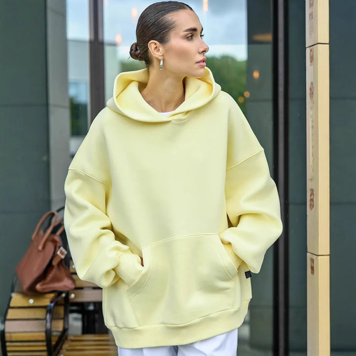 Women's Oversized Hoodie with Kangaroo Pocket Mune Fashion