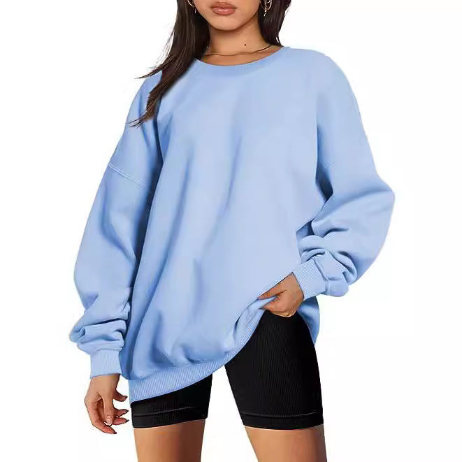 Women's oversized sweater with deep shoulder drop and ribbed cuffs Mune Fashion