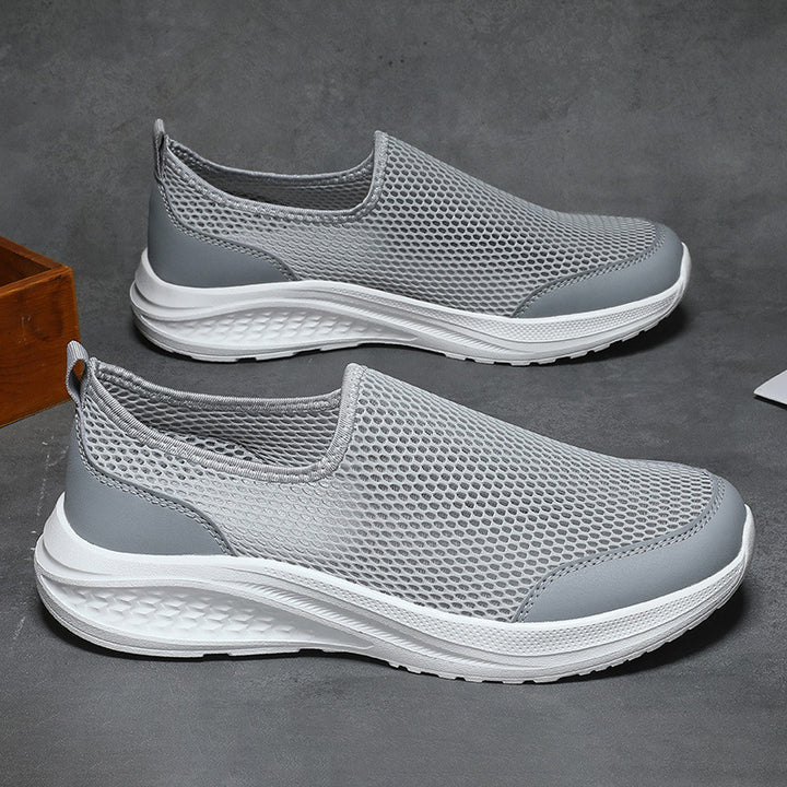 Unisex nan lighter slip-on sneaker with three-dimensional mesh structure, ergonomic cushioning and heel tab Mune Fashion
