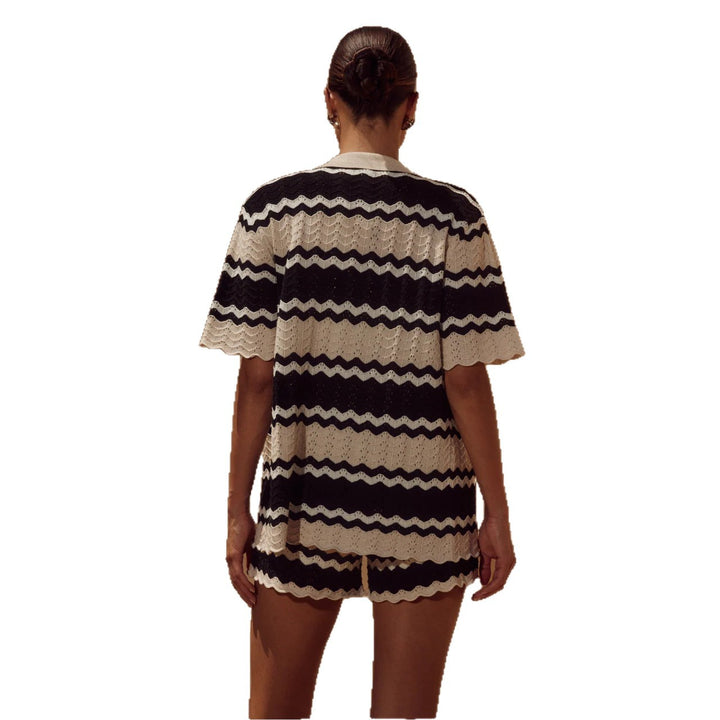 Women's Casual Crochet Shorts Set Mune Fashion
