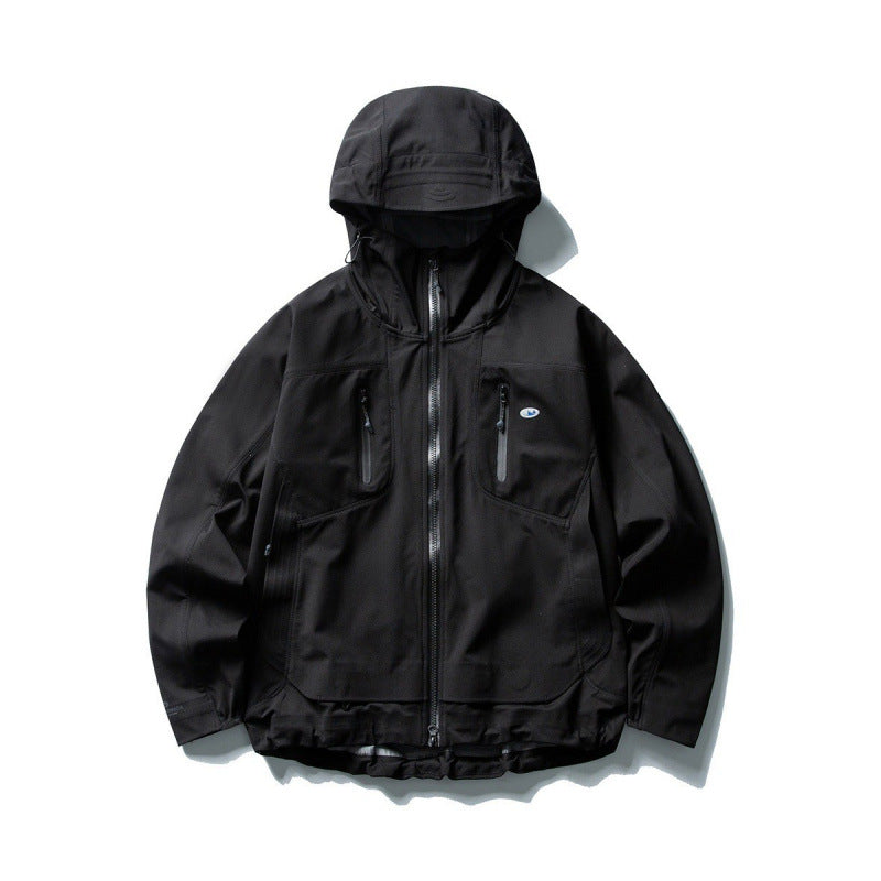 Unisex Technical Softshell Field Jacket with welded seams, four zippered pockets, and extended back part Mune Fashion