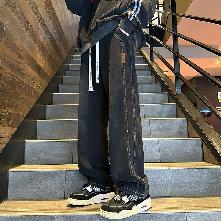 Men's Casual and Loose Denim Pants Mune Fashion