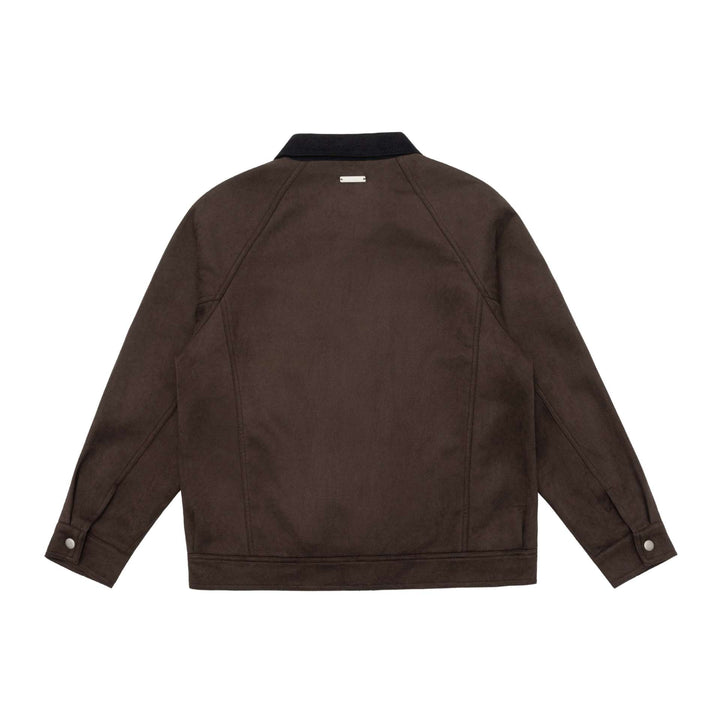 Men's short jacket in canvas workwear style with cord collar Mune Fashion