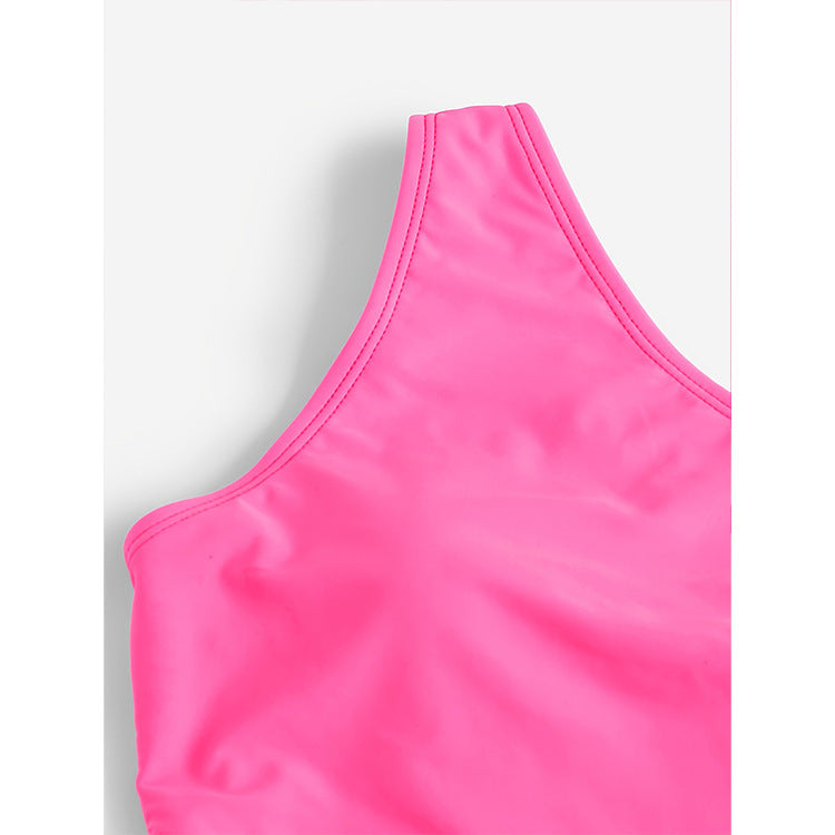 Ladies One-Sided Swimsuit Mune Fashion