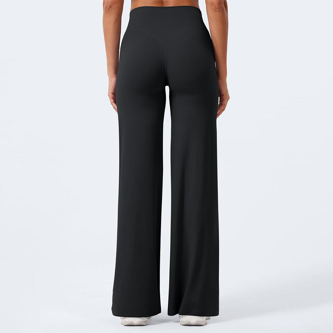 Women's high-waisted shaping lounge pants with wide flares and seamless comfort waistband Mune Fashion