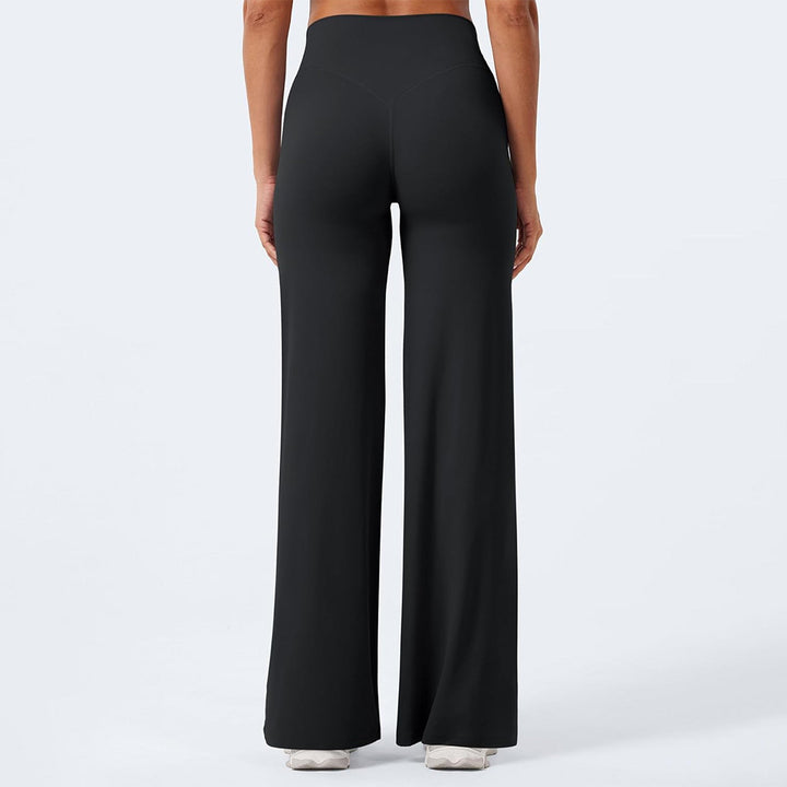 Women's high-waisted shaping lounge pants with wide flares and seamless comfort waistband Mune Fashion
