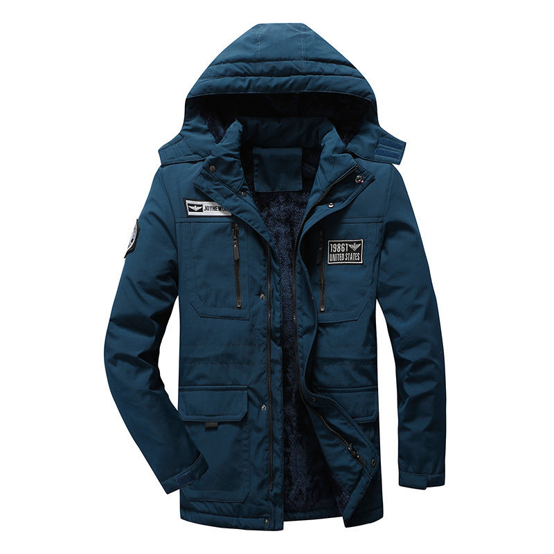 Men's Military Inspired Parka with Sherpa Lining and Utility Pockets Mune Fashion