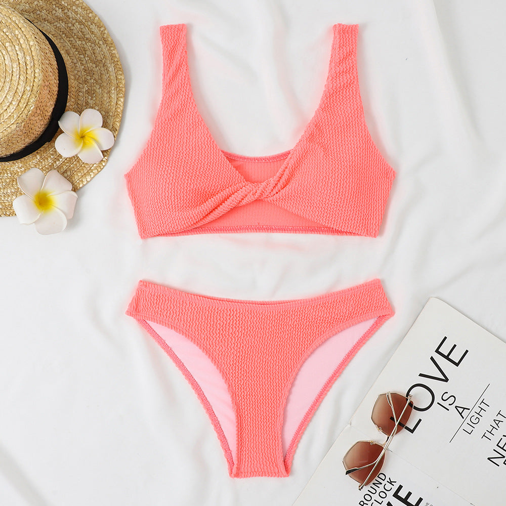 Women's bikini set with twist design and high waist Mune Fashion