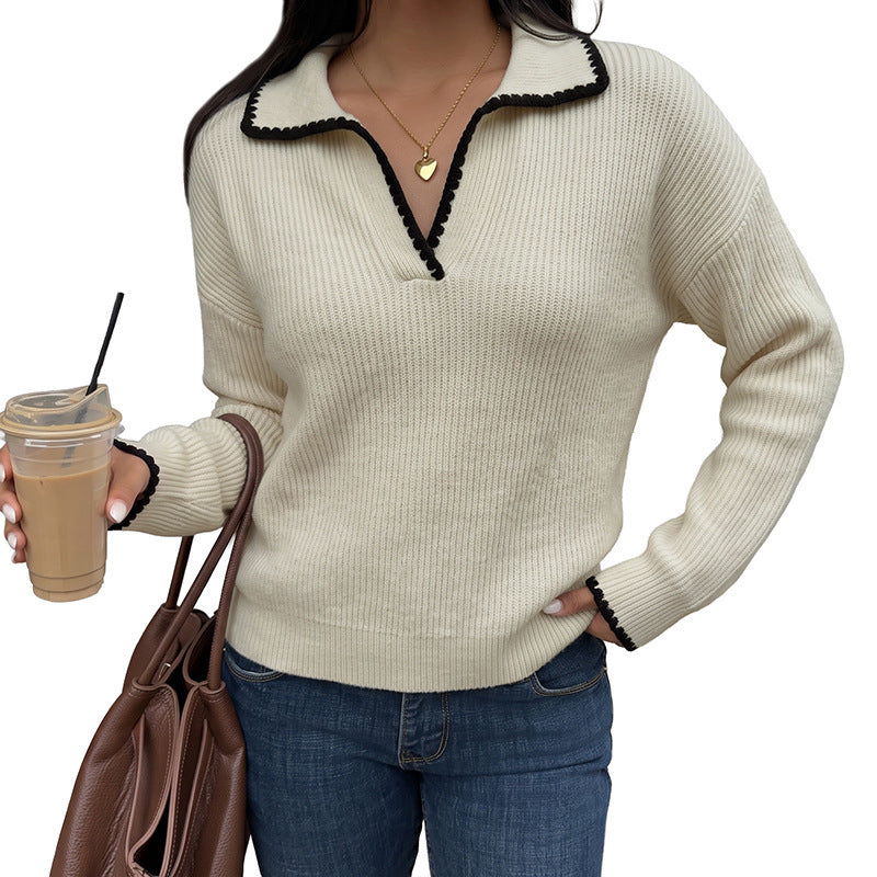 Women Elegant Sweater Mune Fashion
