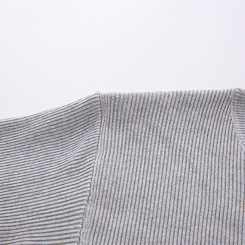 Unisex Oversized Ribbed Henley Sweater with Extended Back Hem and 3-Button Placket Mune Fashion
