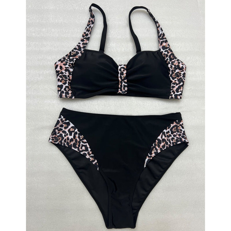Women's Tailored Bikini with Leopard Print Mune Fashion