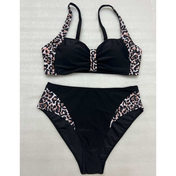 Women's Tailored Bikini with Leopard Print Mune Fashion