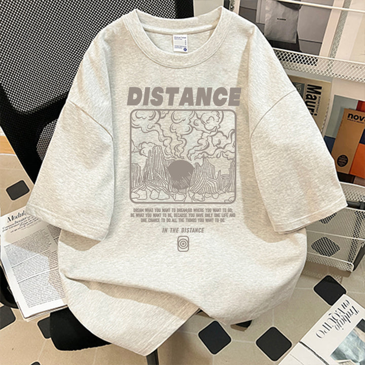 Women's Oversized T-Shirt with Creative Graphic Print Mune Fashion