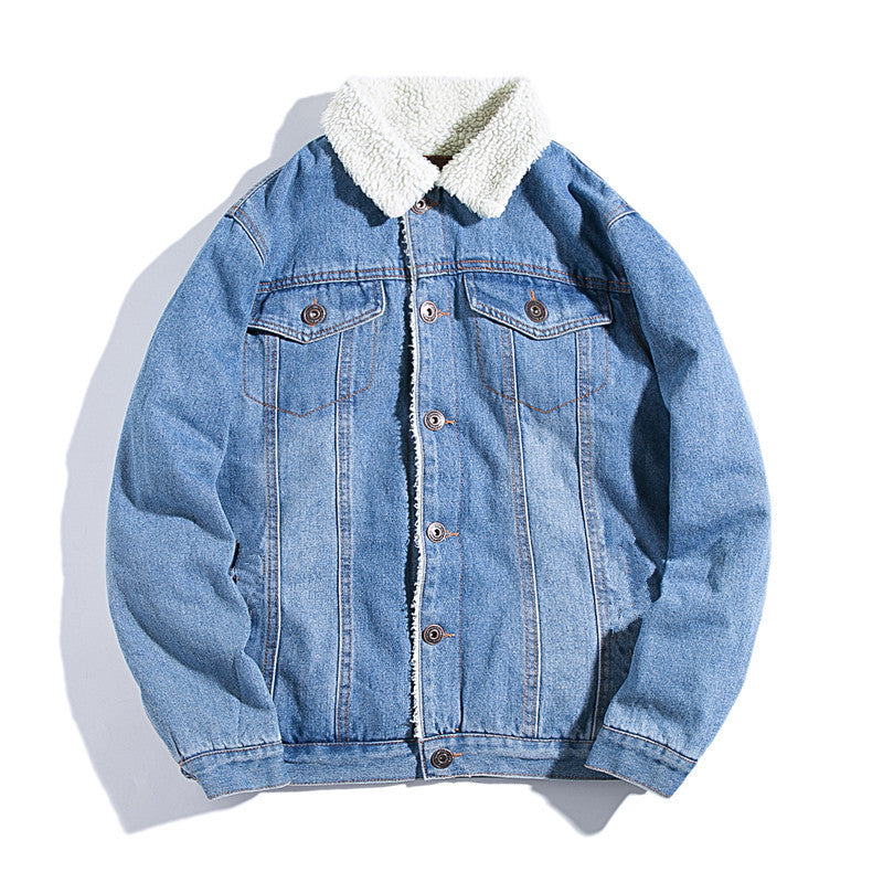 Men's Denim Jacket with Cozy Lining Mune Fashion