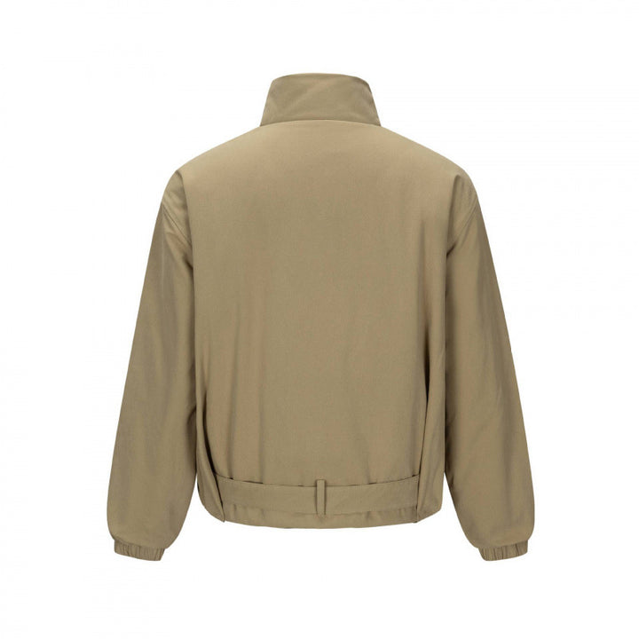 Men's short technical jacket with high stand-up collar, waist belt and elastic cuffs Mune Fashion