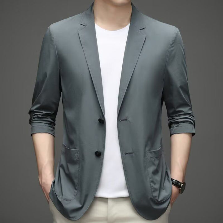 Men's Stylish Blazer with High Collar Mune Fashion