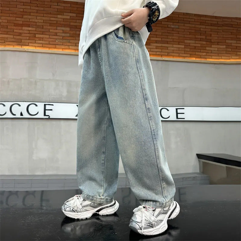 Unisex casual loose Denim pants with unique graphic Mune Fashion