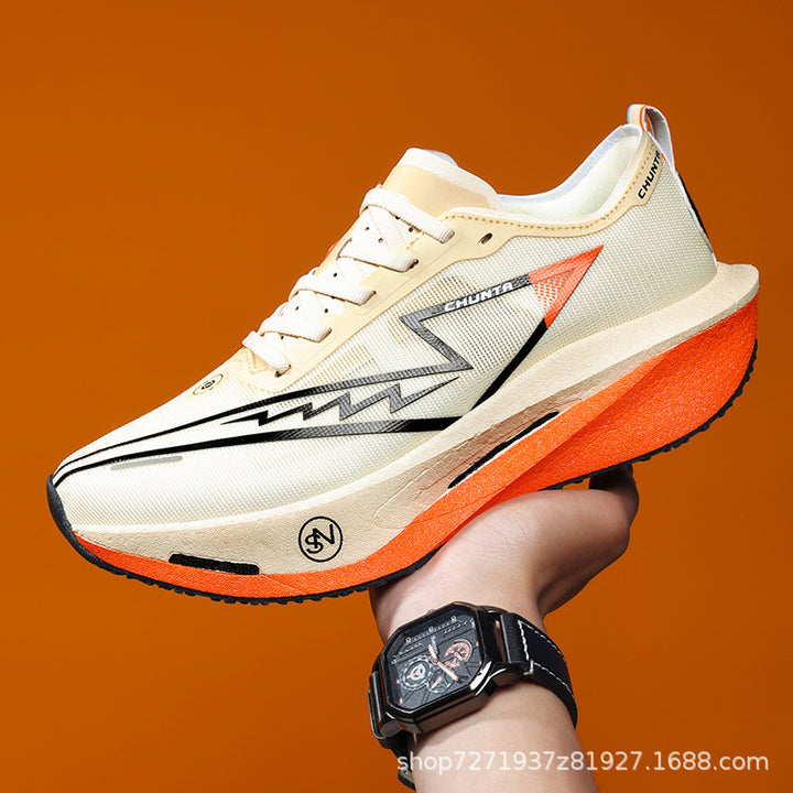 Unisex lightweight performance running shoe with cushioned platform sole and breathable mesh Mune Fashion