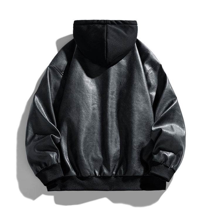 Women's Fashion Faux Leather Jacket Mune Fashion
