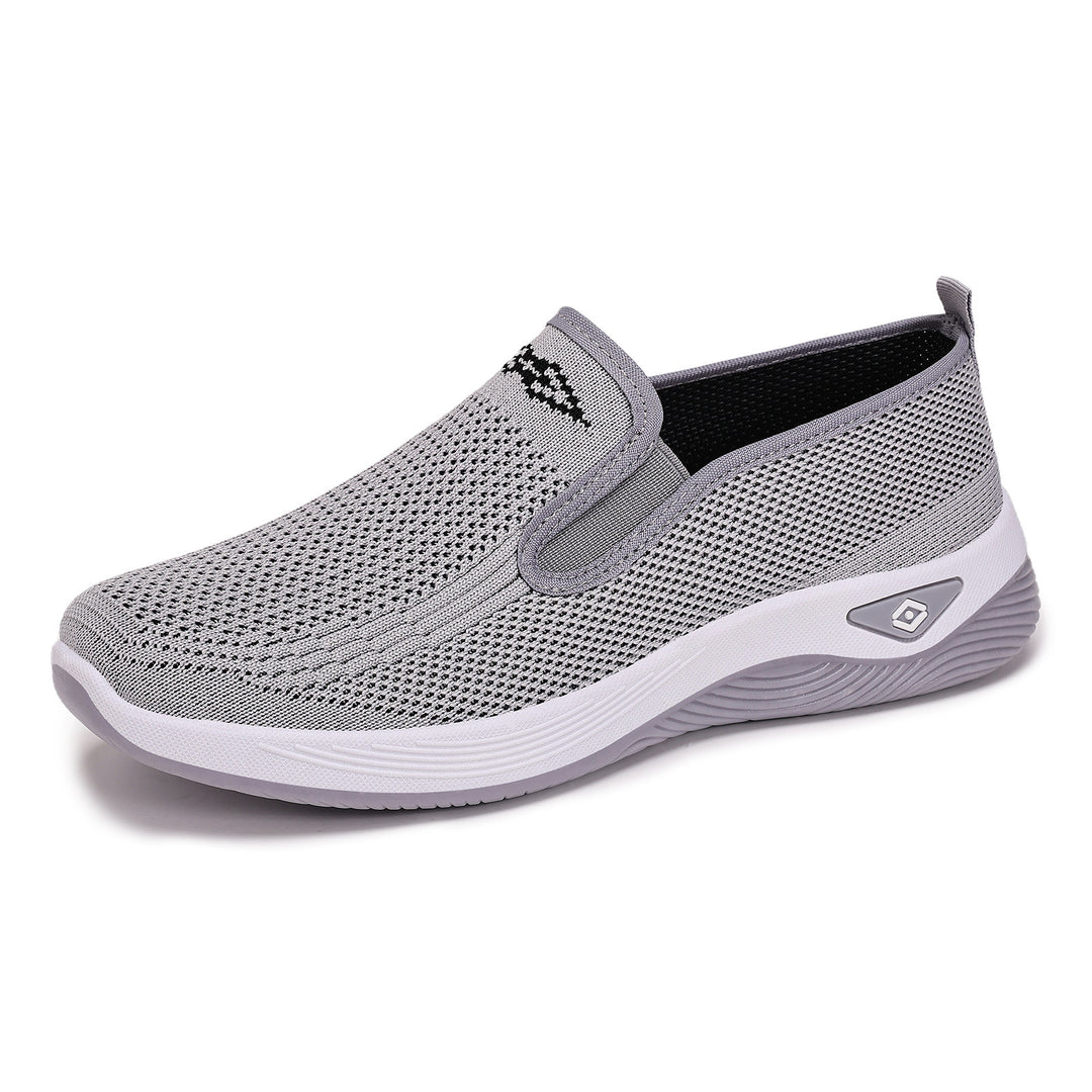 Women nan breathable knitted slip-on leisure shoe with cushioning EVA sole Mune Fashion