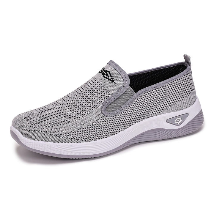 Women nan breathable knitted slip-on leisure shoe with cushioning EVA sole Mune Fashion