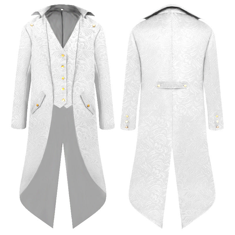 Men's tailored tailcoat with tail and integrated vest Mune Fashion