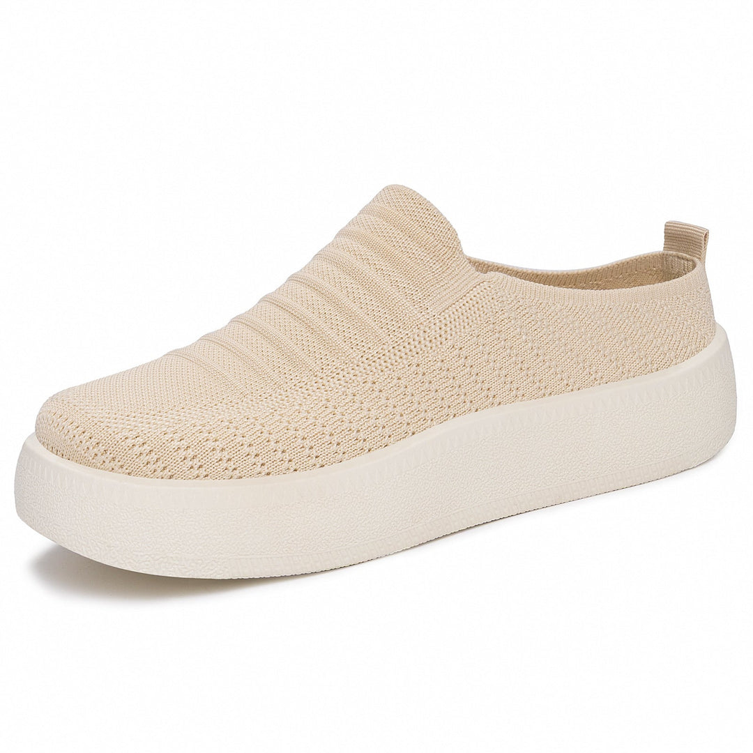 Women's Flexible Slip-On Sneaker with Elastic Surface Structure Mune Fashion